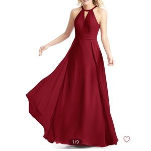Azazie Burgundy Melody Dress